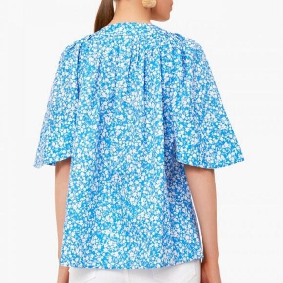 TUCKERNUCK X CAMERAN EUBANKS WIMBERLY Blooms on Broad Finley Flutter Top Size XS - Picture 2 of 11